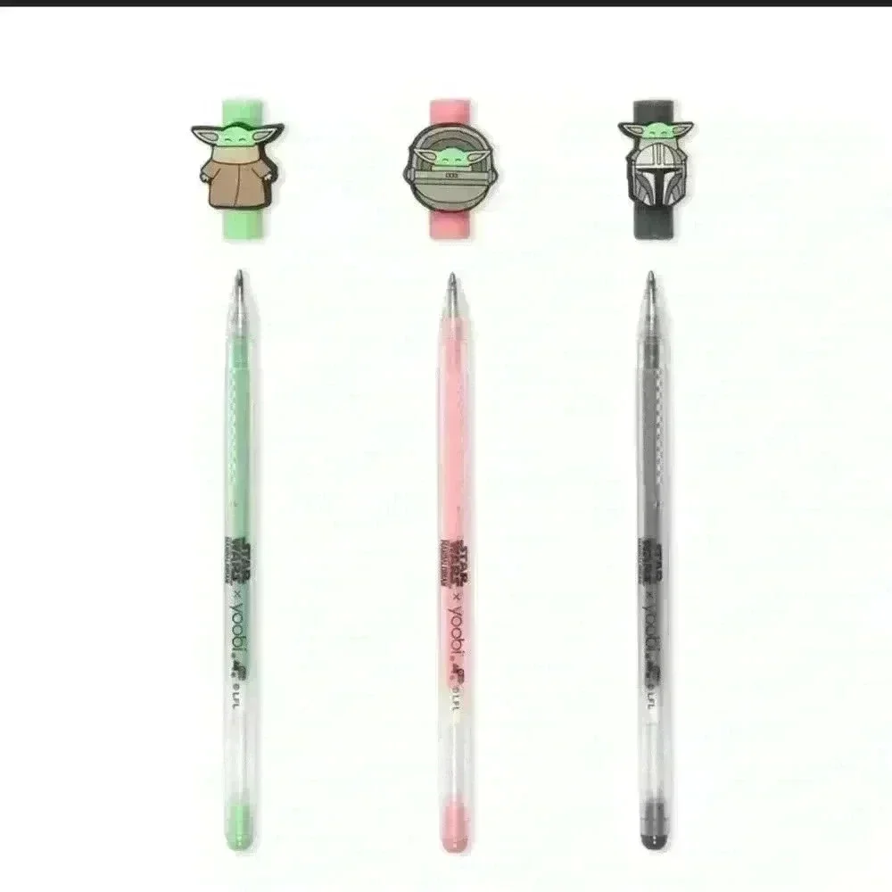 Star Wars 3Pack Gel Pen Set Yoda Chewbacca Darth Vader Disney Yoobi